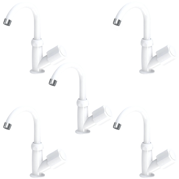 Torneira Para Lavatório Bica Móvel Branca | Valeplast | 05 Un